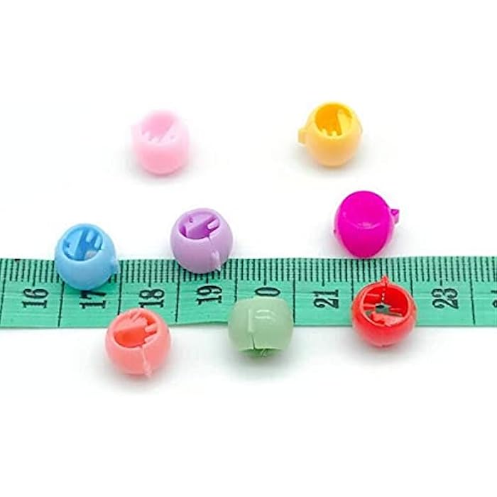 MLOLM 100 Mini Claw Hair Clips Rainbow Mini Hair Clip Tiny Plastic Plastic Hair Claws Hair Braids Maker Beads Head wear Hair Accessories for Kids Girls Women - Image 3